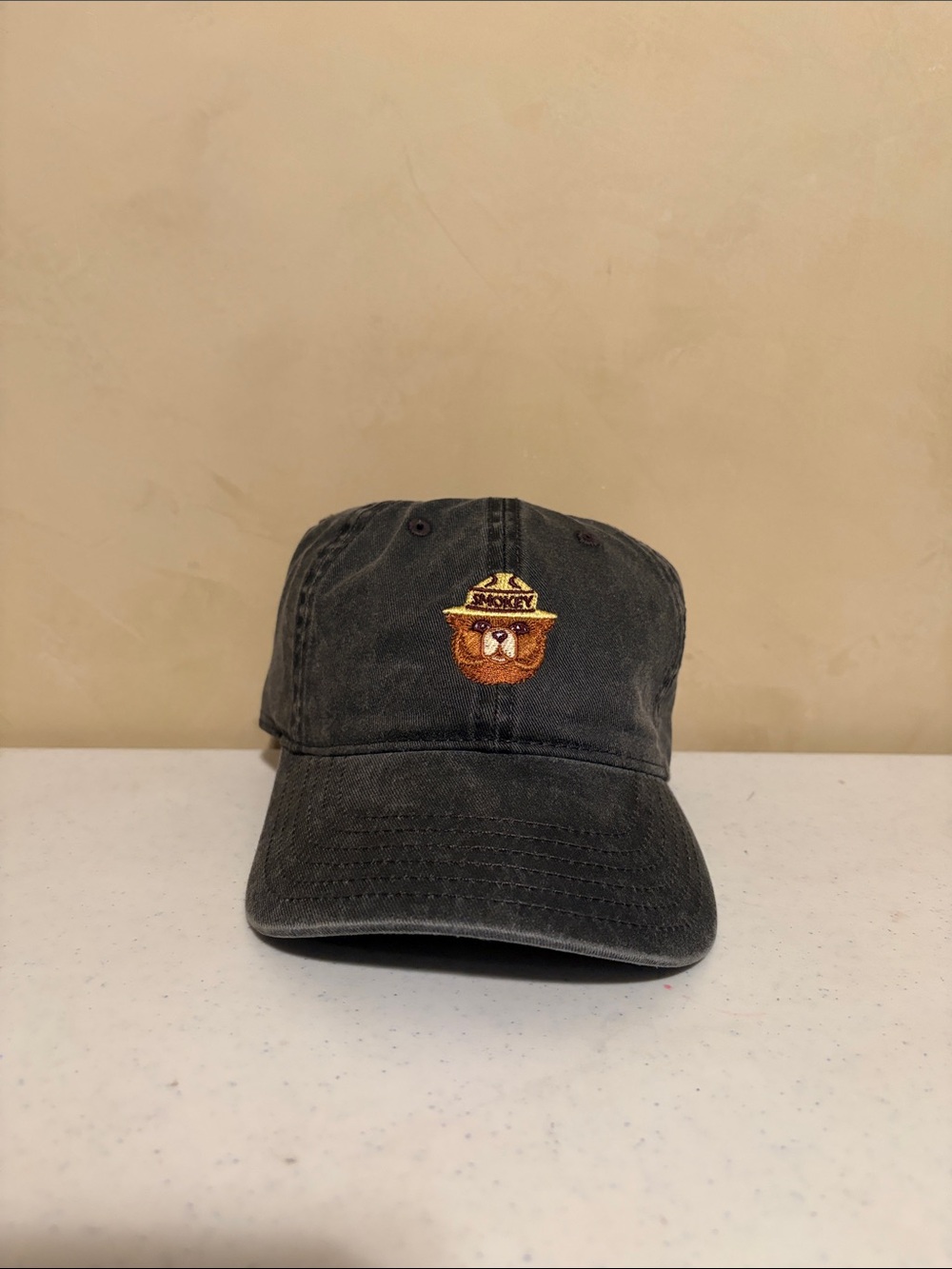 MAD Engine Smokey Bear Black Dad Hat with Embroidered Patch